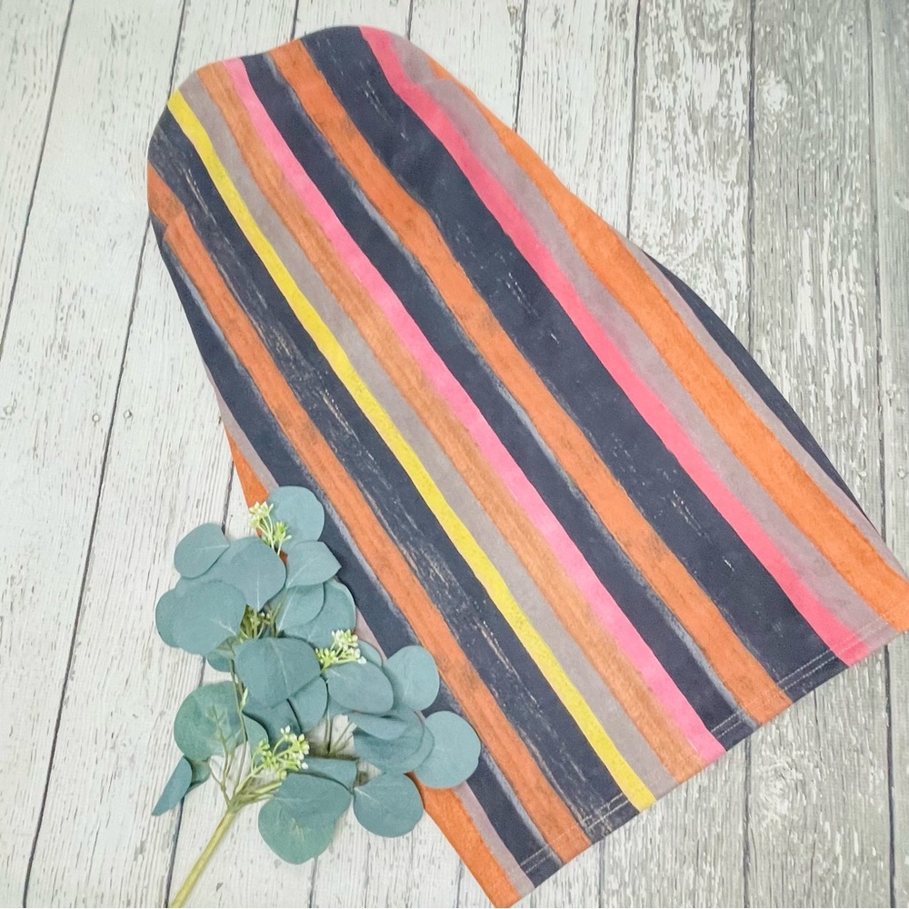 French Kiss Striped Strappy Back Mini Dress